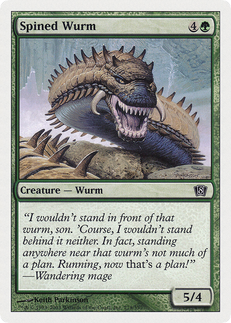 Spined Wurm (279) - Eighth Edition
