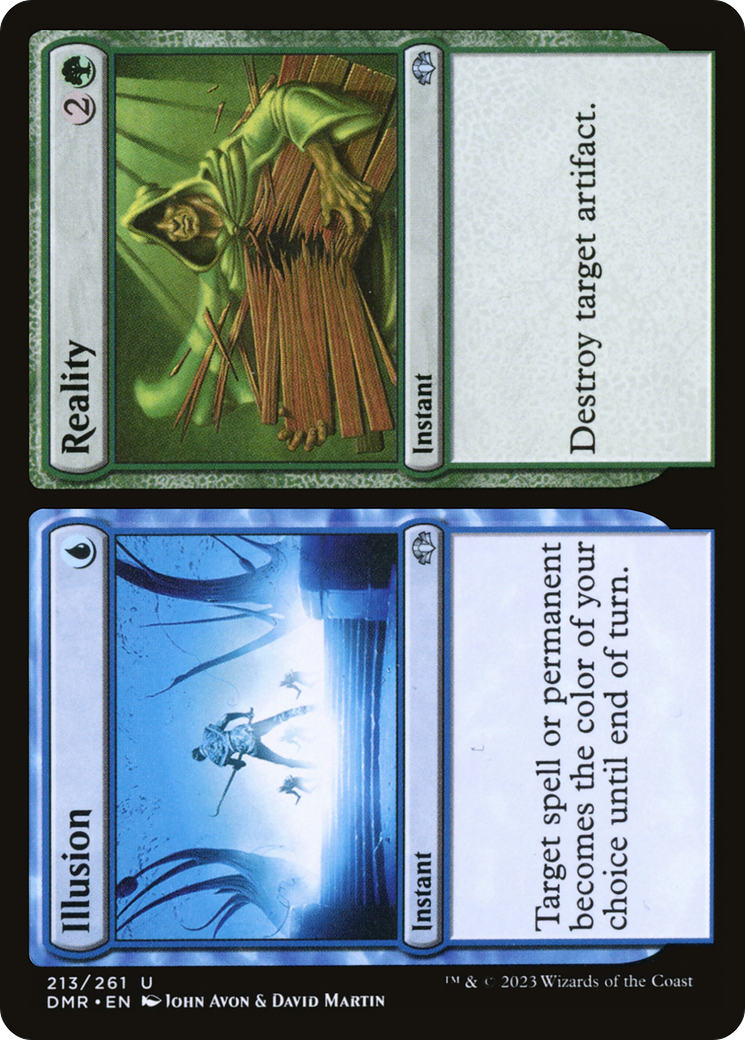 Illusion // Reality (213) Foil - Dominaria Remastered