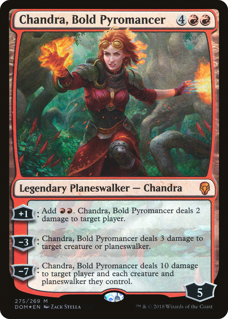 Chandra, Bold Pyromancer (275) Foil - Dominaria