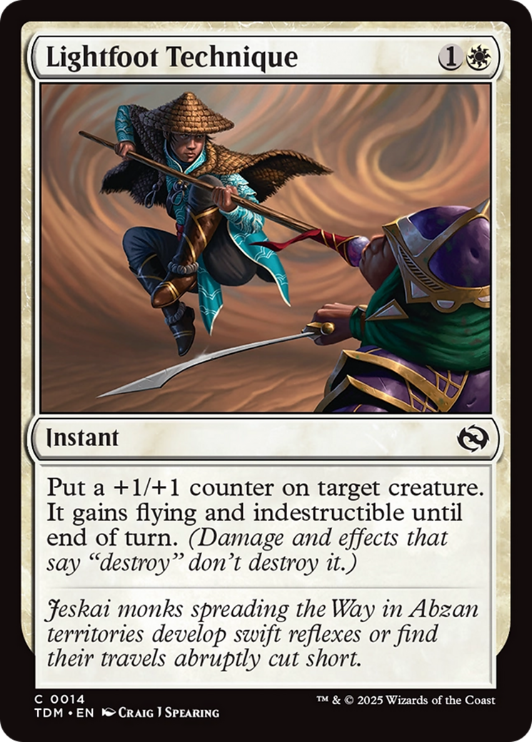 Lightfoot Technique (014) Foil - Tarkir: Dragonstorm