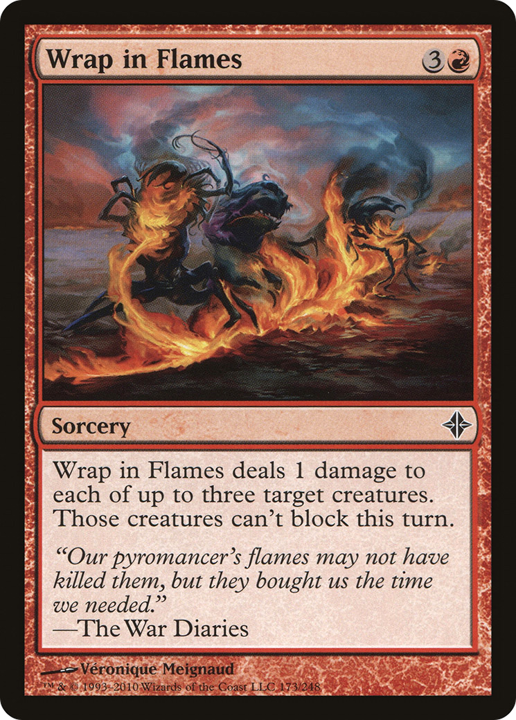 Wrap in Flames (173) Foil - Rise of the Eldrazi