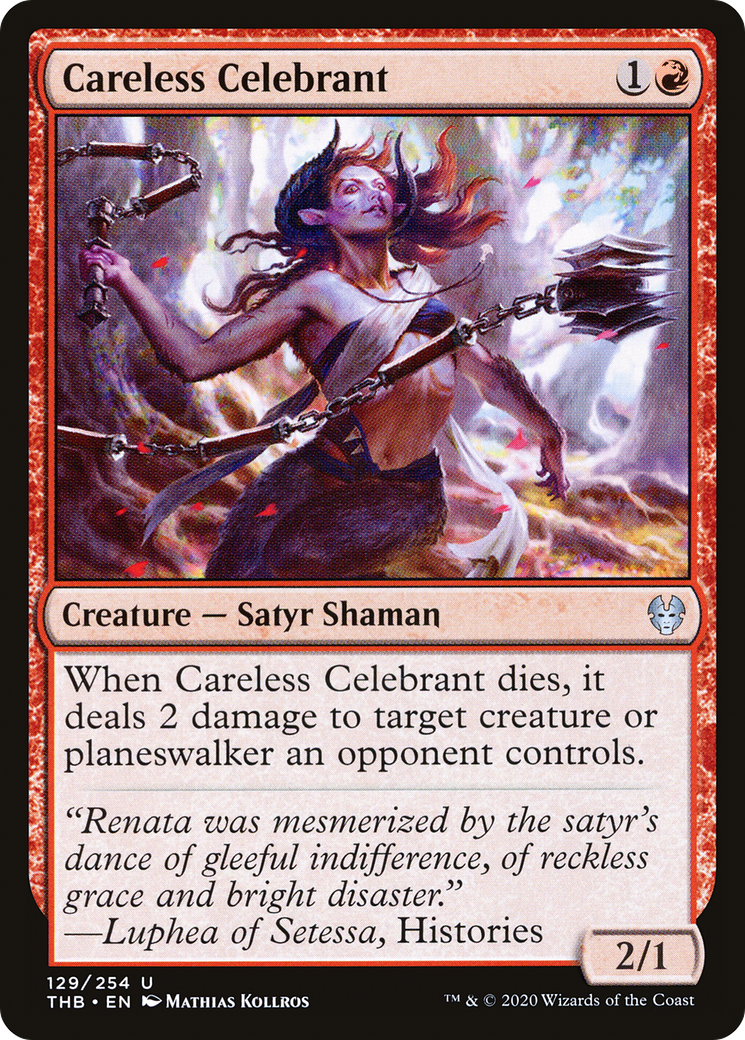 Careless Celebrant (129) Foil - Theros Beyond Death
