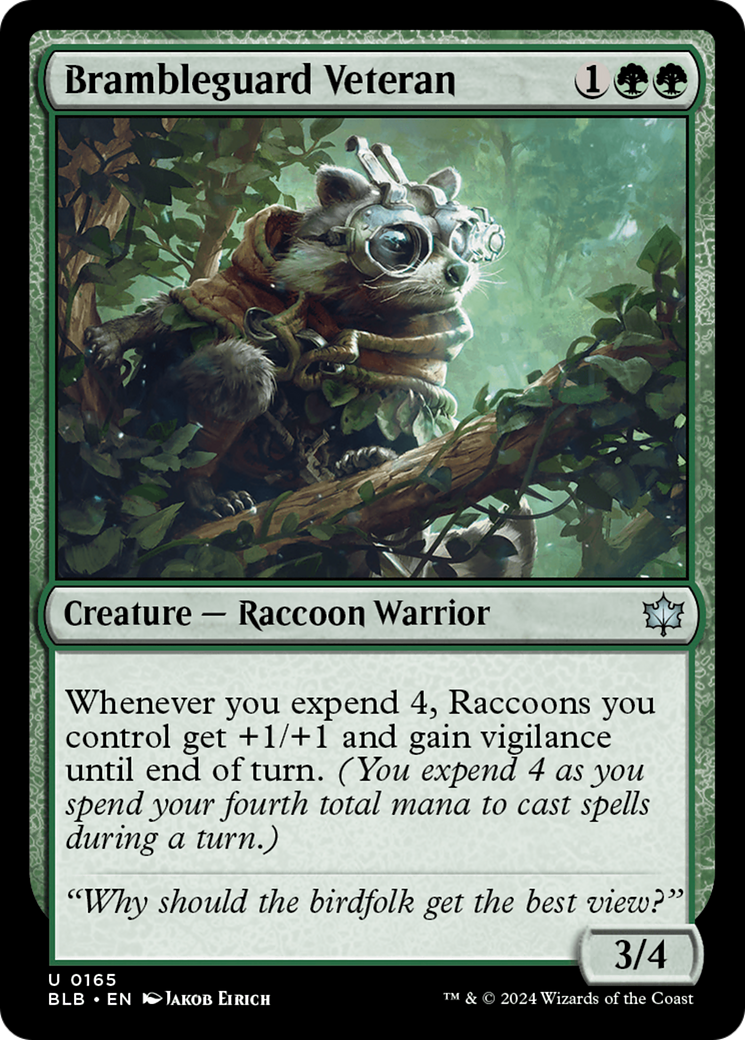 Brambleguard Veteran (165) Foil - Bloomburrow