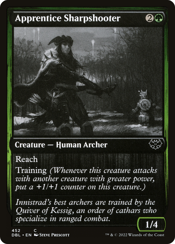 Apprentice Sharpshooter (452) Foil - Innistrad: Double Feature