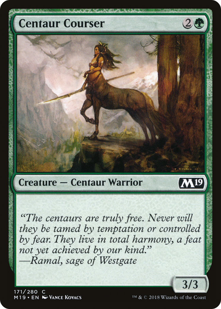 Centaur Courser (171) Foil - Core Set 2019