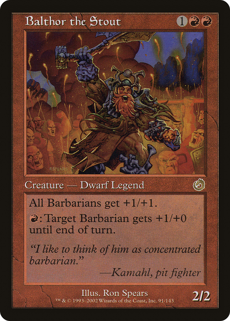 Balthor the Stout (091) Foil - Torment