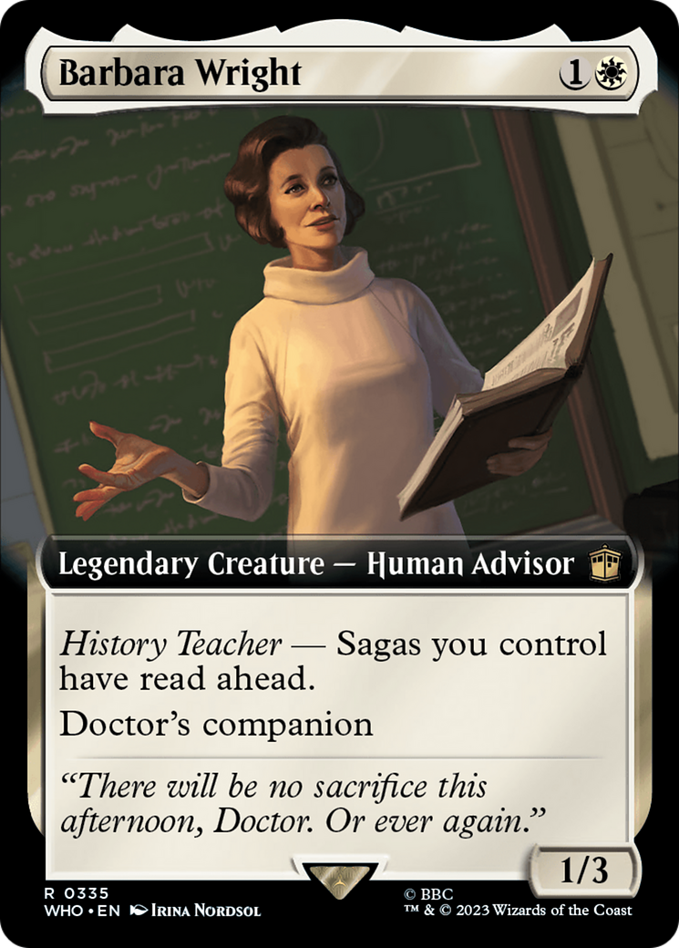 Barbara Wright (Extended Art) (335) Foil - Doctor Who