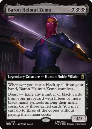 Baron Helmut Zemo (Extended Art) (405) - Marvel Super Heroes