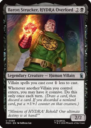 Baron Strucker, HYDRA Overlord (088) - Marvel Super Heroes