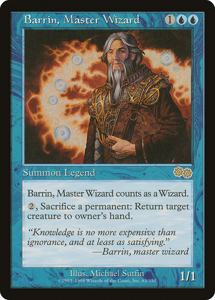 Barrin, Master Wizard (063) - Urza's Saga