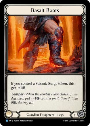 Basalt Boots (PEN019) Cold Foil - Compendium of Rathe