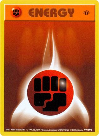 Basic Fighting Energy (97) (Unlimited) - Base Set (Shadowless)