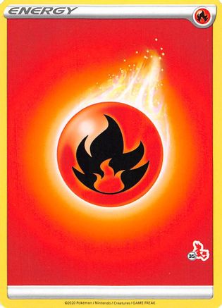 Basic Fire Energy (#35 Cinderace) - Battle Academy 2022
