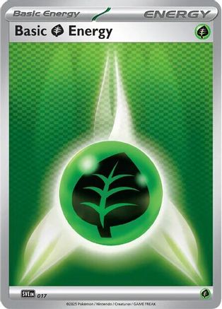 Basic Grass Energy (17) Reverse Holofoil - Scarlet & Violet