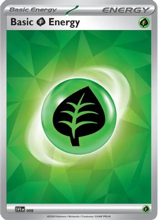 Basic Grass Energy (9) Holofoil - Scarlet & Violet
