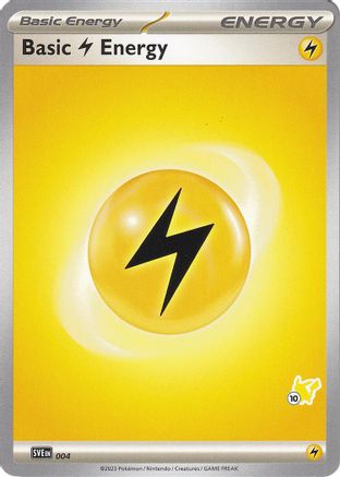 Basic Lightning Energy (#10 Pikachu) (4) - Battle Academy 2024