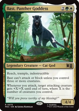 Bast, Panther Goddess (075) - Commander: Marvel Super Heroes
