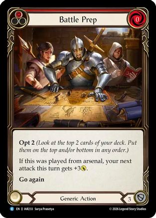 Battle Prep (Red) (IAR233) Rainbow Foil - Usurp the Shadow Throne