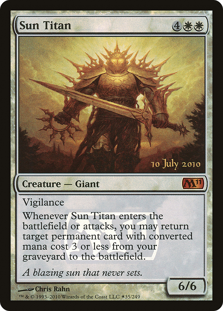 Sun Titan (35★) Foil - Magic 2011 Promos