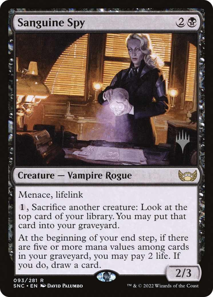 Sanguine Spy (93p) Foil - Streets of New Capenna Promos