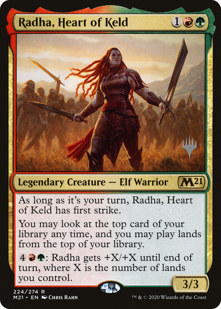 Radha, Heart of Keld (224) Foil - Core Set 2021 Promos