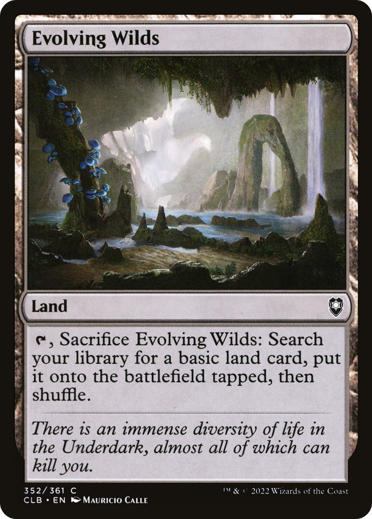 Evolving Wilds (352) Foil - Commander Legends: Battle for Baldur's Gate