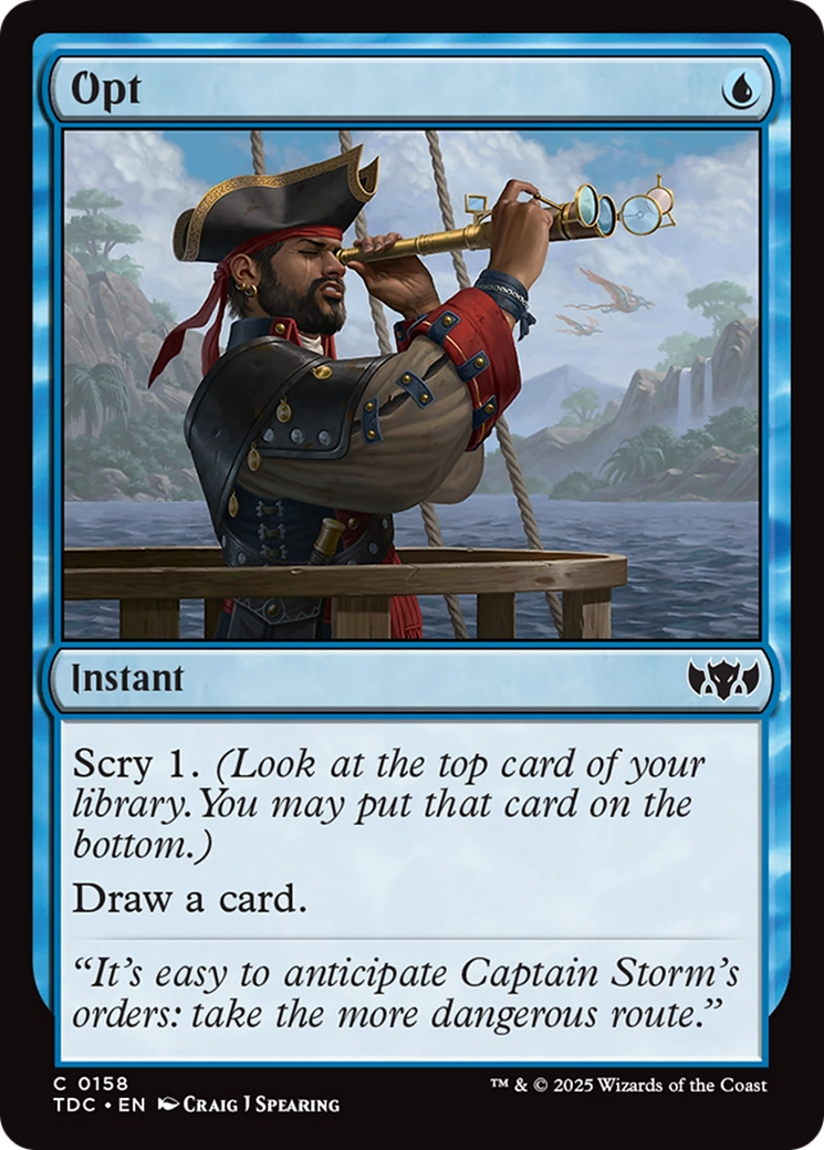 Opt (158) - Commander: Tarkir: Dragonstorm