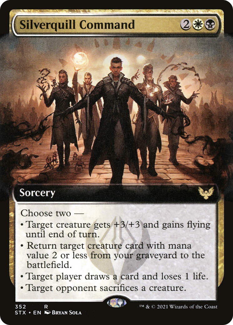 Silverquill Command (Extended Art) (352) Foil - Strixhaven: School of Mages