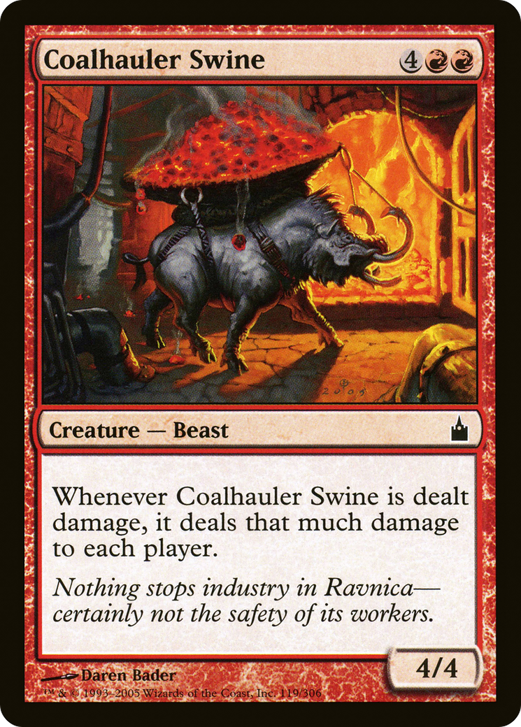 Coalhauler Swine (119) Foil - Ravnica: City of Guilds