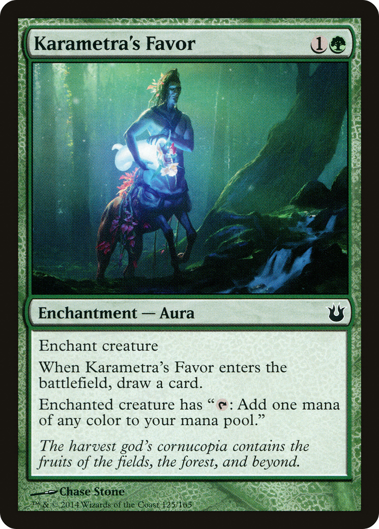 Karametra's Favor (125) Foil - Born of the Gods