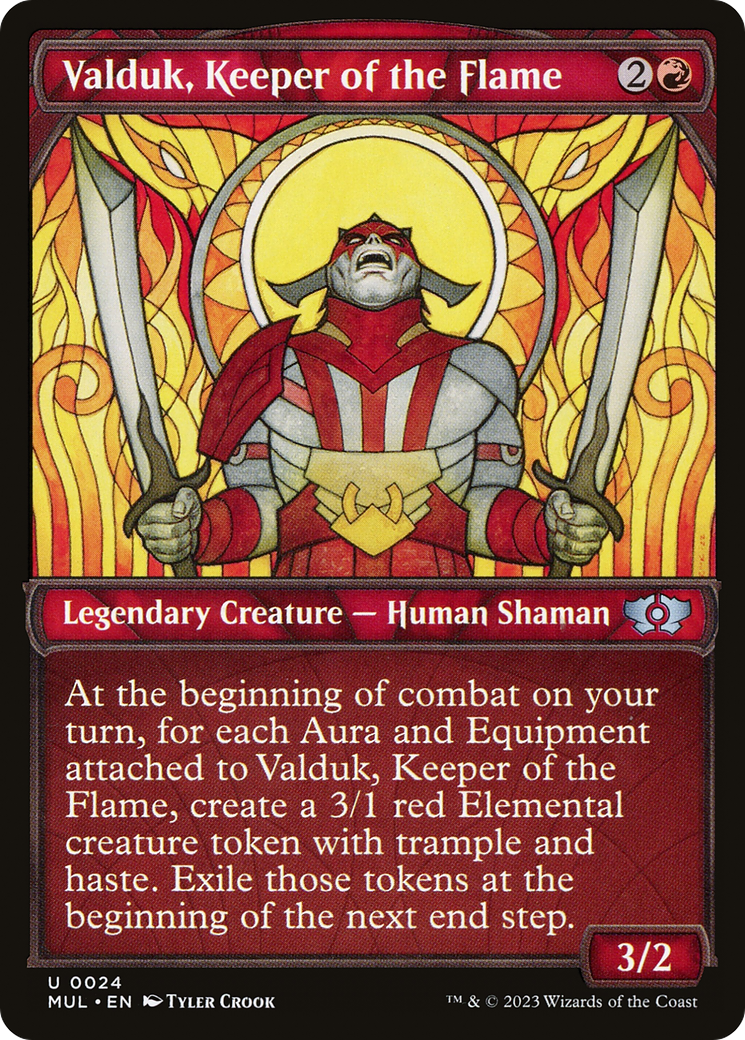 Valduk, Keeper of the Flame (024) Foil - Multiverse Legends