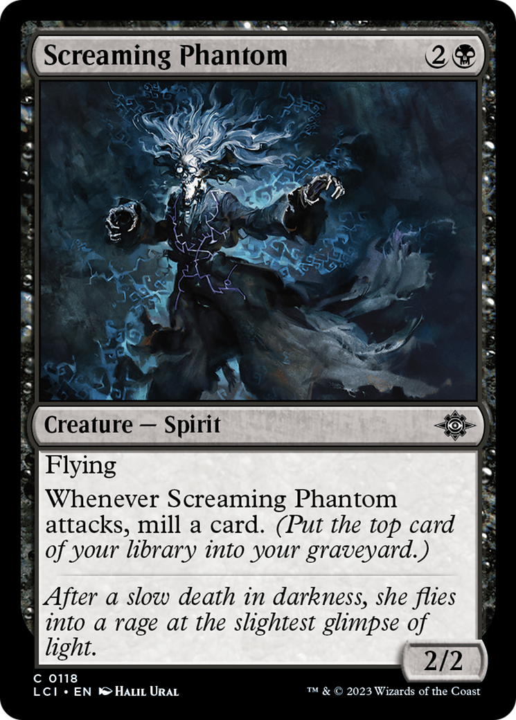 Screaming Phantom (118) Foil - The Lost Caverns of Ixalan