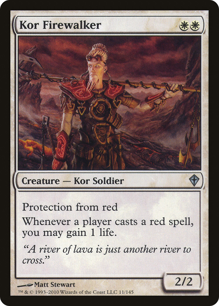 Kor Firewalker (011) Foil - Worldwake
