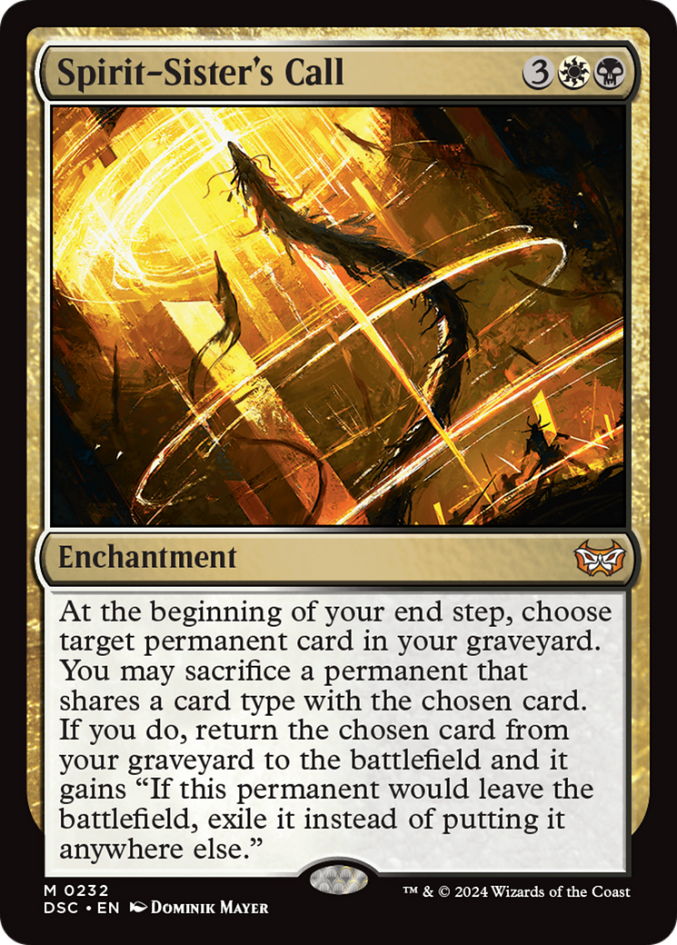Spirit-Sister's Call (232) - Duskmourn: House of Horror Commander