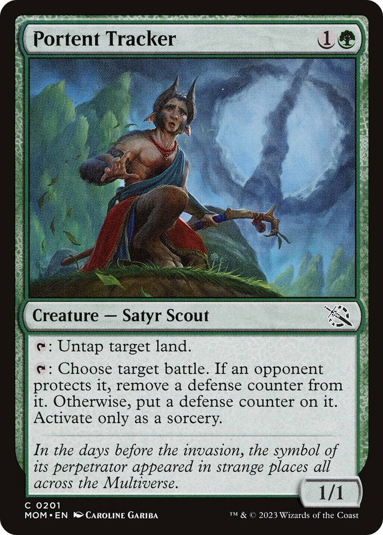 Portent Tracker (201) Foil - March of the Machine