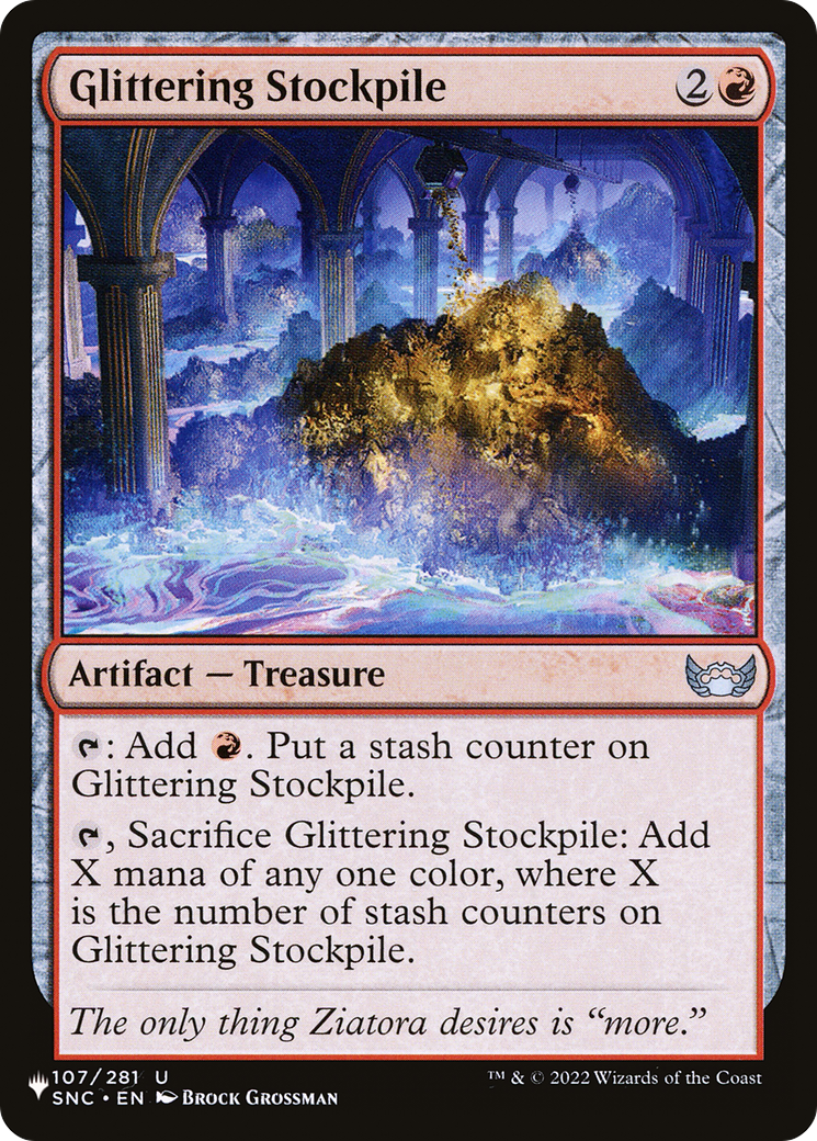 Glittering Stockpile (SNC-107) - The List