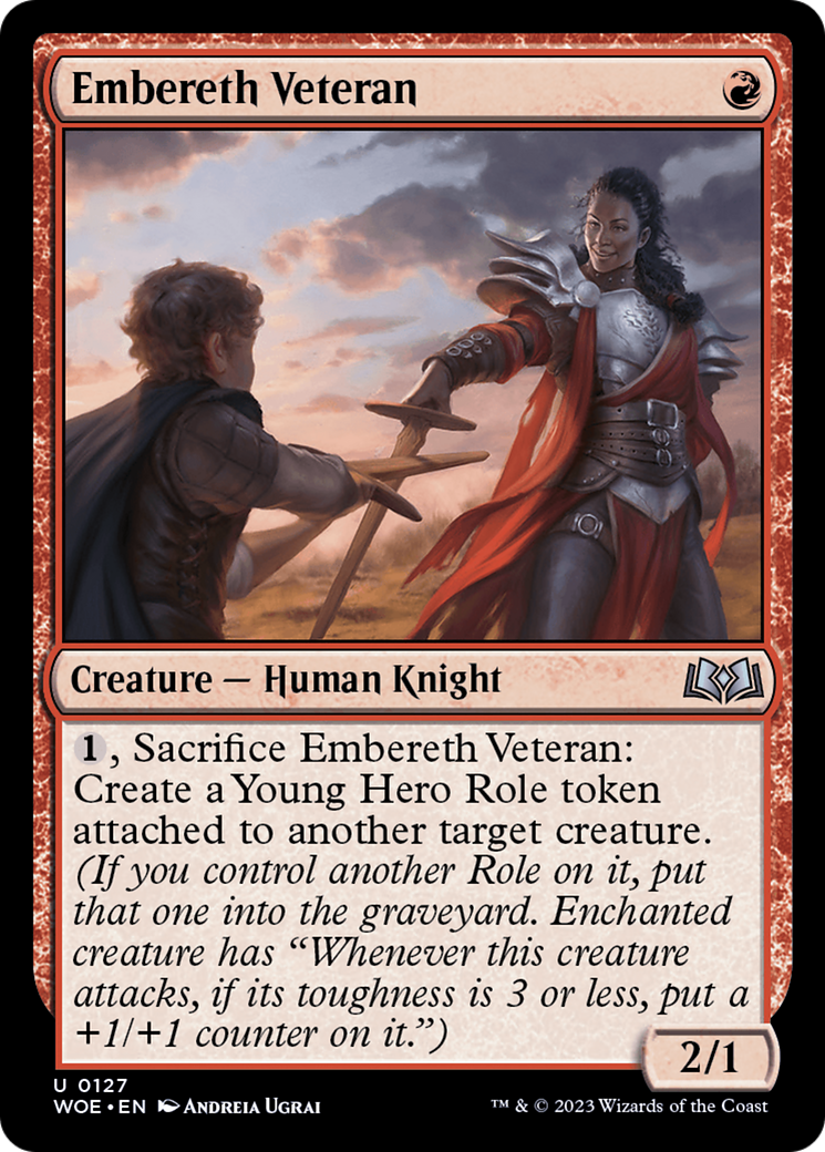 Embereth Veteran (127) Foil - Wilds of Eldraine