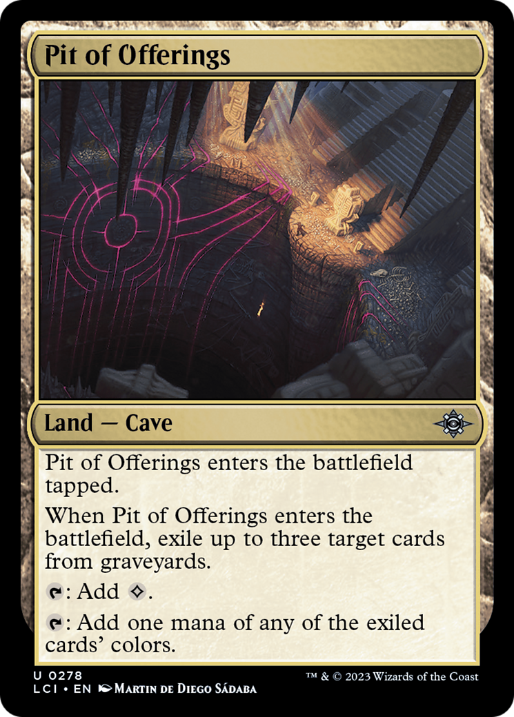 Pit of Offerings (278) Foil - The Lost Caverns of Ixalan