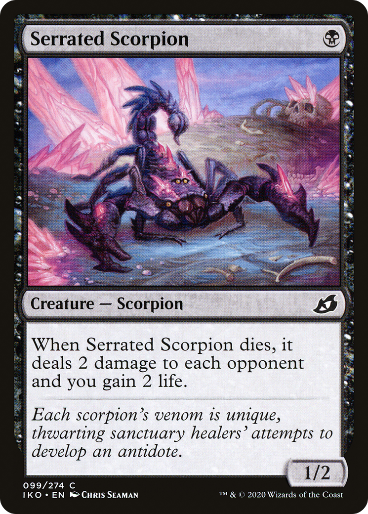 Serrated Scorpion (099) Foil - Ikoria: Lair of Behemoths