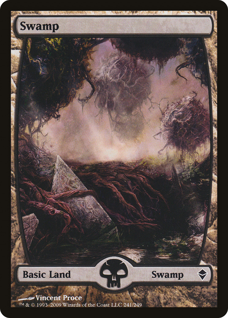 Swamp – Full Art (241) Foil - Zendikar