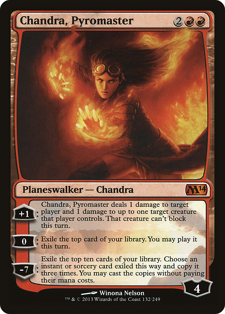 Chandra, Pyromaster (132) Foil - Magic 2014