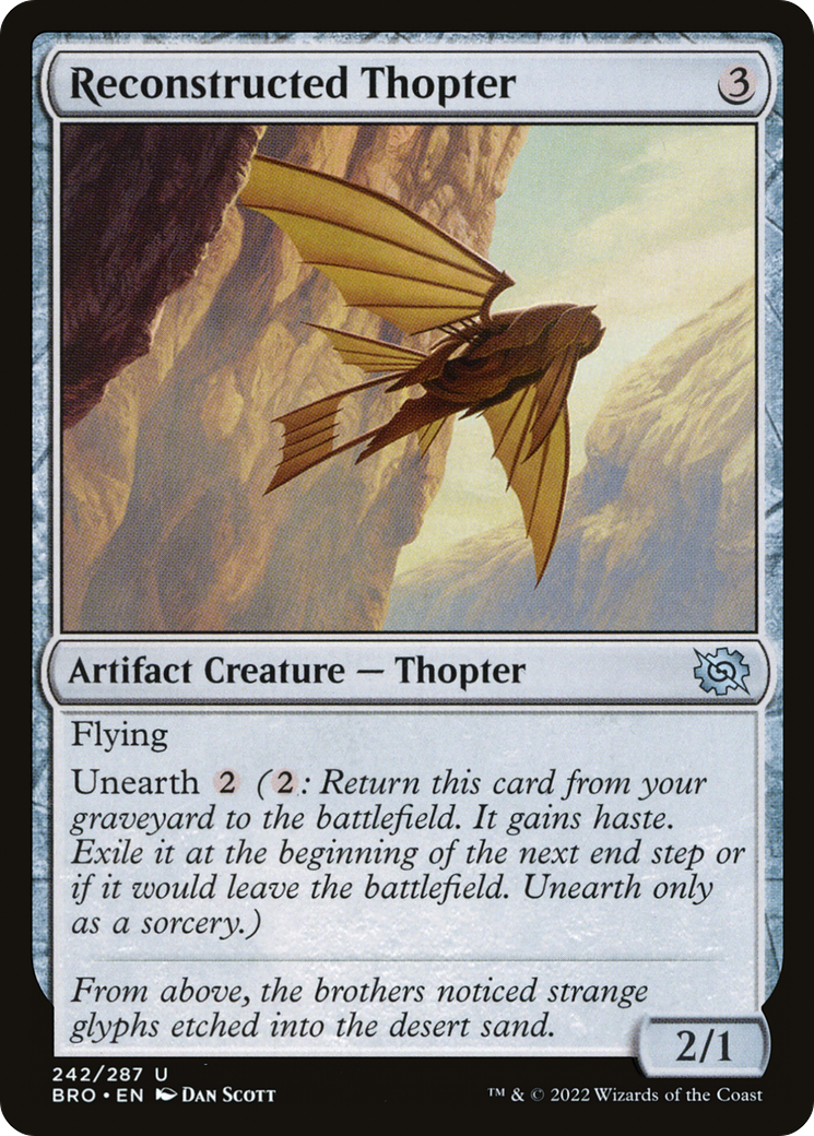 Reconstructed Thopter (242) Foil - The Brothers' War