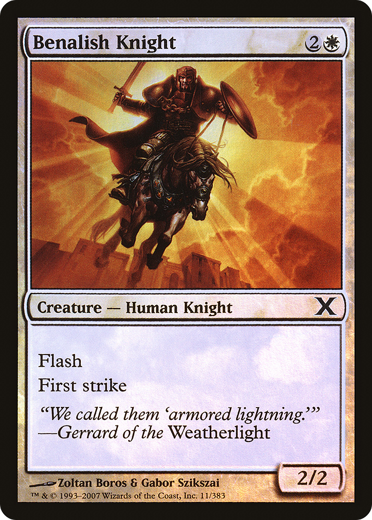 Benalish Knight (11) Foil - Tenth Edition