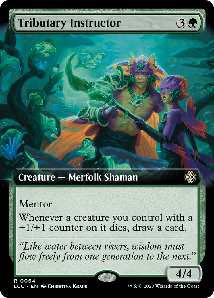 Tributary Instructor (Extended Art) (064) - The Lost Caverns of Ixalan Commander