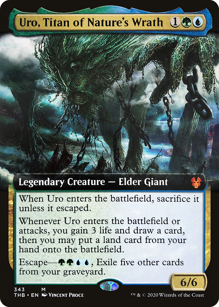 Uro, Titan of Nature's Wrath (Extended Art) (343) - Theros Beyond Death