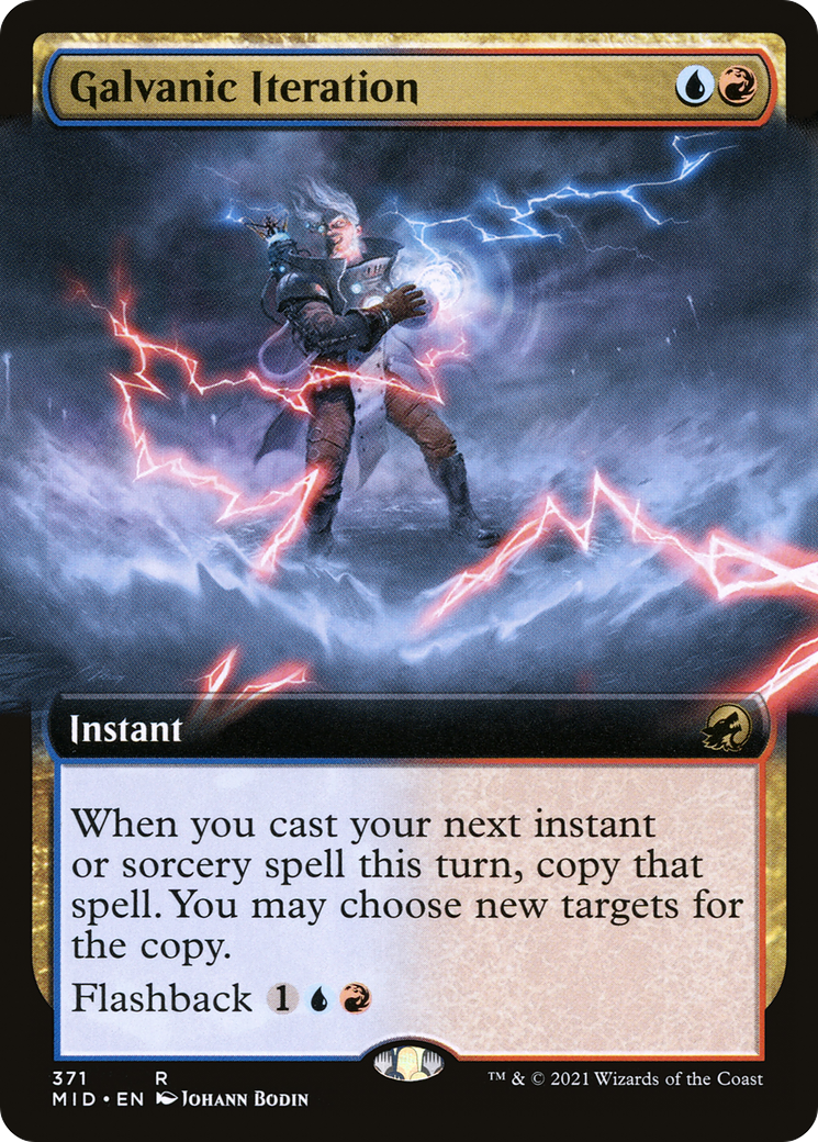 Galvanic Iteration (Extended Art) (371) Foil - Innistrad: Midnight Hunt