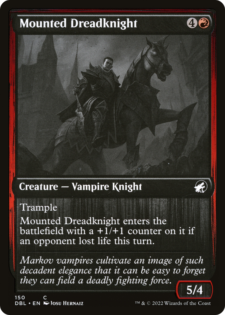Mounted Dreadknight (150) Foil - Innistrad: Double Feature