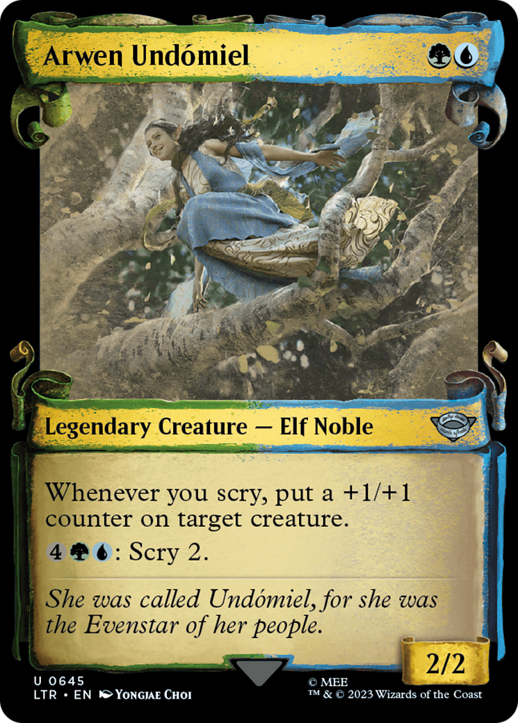Arwen Undómiel (Showcase) (645) Foil - The Lord of the Rings: Tales of Middle-earth