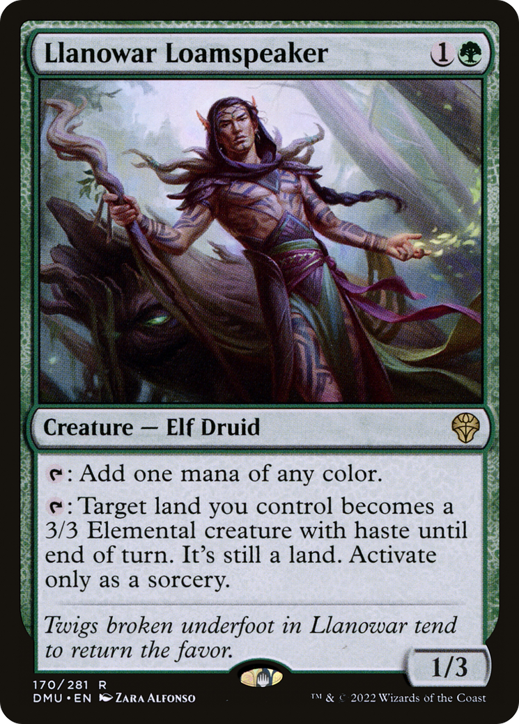 Llanowar Loamspeaker (170) Foil - Dominaria United