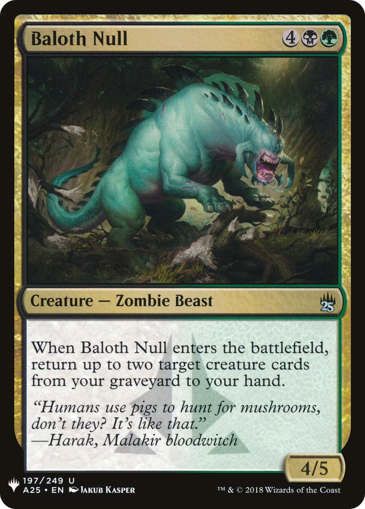 Baloth Null (A25-197) - The List